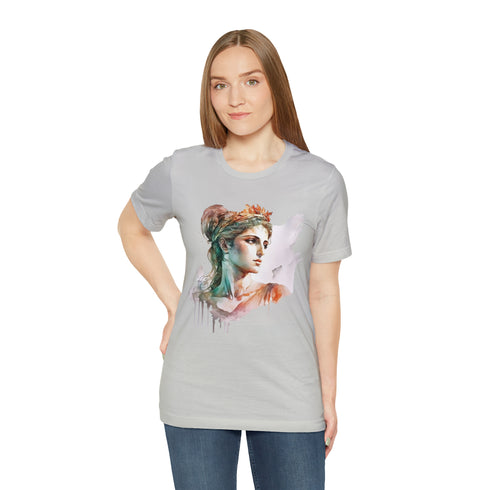 Greecian Goddess in Watercolor - Short Sleeve Tee